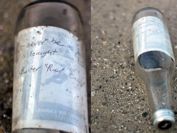 message in a bottle Detroit River