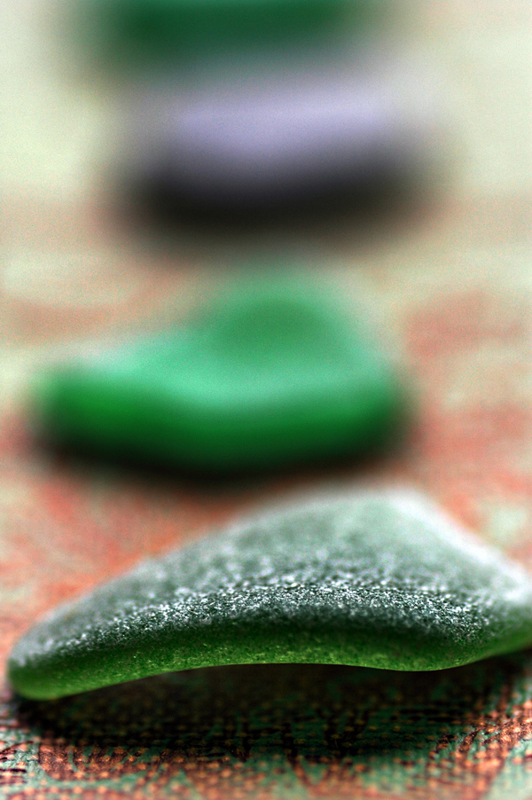 kelly green sea glass