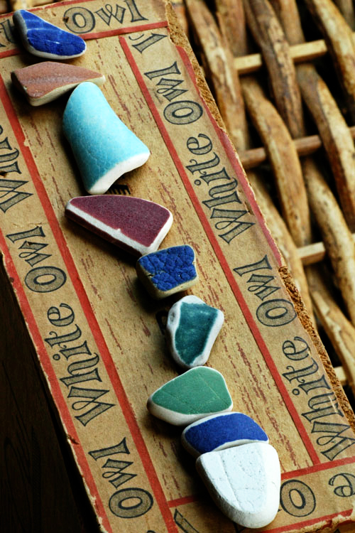 sea glass pottery